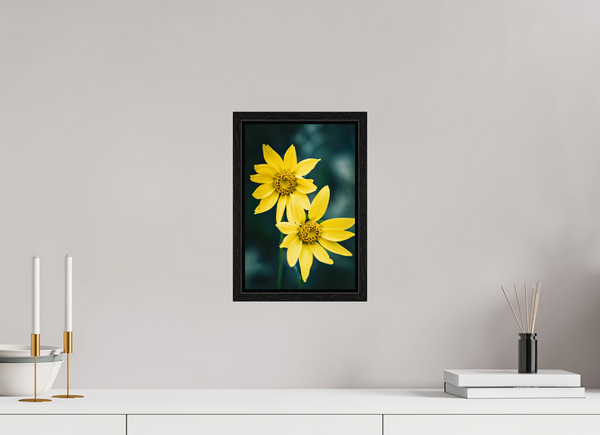 8 x 12″, Floater Frame Yellow Wildflower