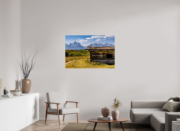 45 x 30″, Photo Print Under Acrylic Glass Cunningham Cabin - Grand Teton National Park