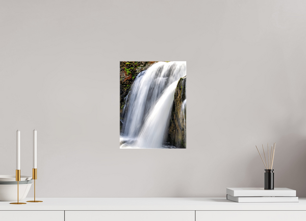 9 x 12″, Canvas with Wrapped Edges, Glossy Moose Falls - Yellowstone National Park