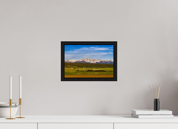 12 x 8″, Floater Frame Teton Range, Idaho side