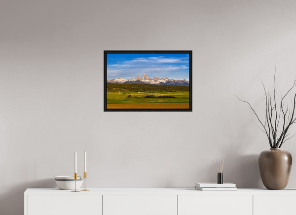 24 x 16″, Floater Frame Teton Range, Idaho side