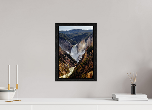 10 x 15″, Floater Frame Lower Yellowstone Falls, Yellowstone National Park