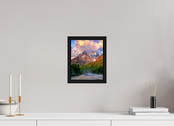 8 x 10″, Floater Frame Teton Range from String Lake, Grand Teton National Park