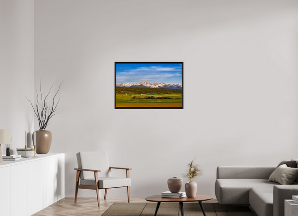 36 x 24″, Floater Frame Teton Range, Idaho side