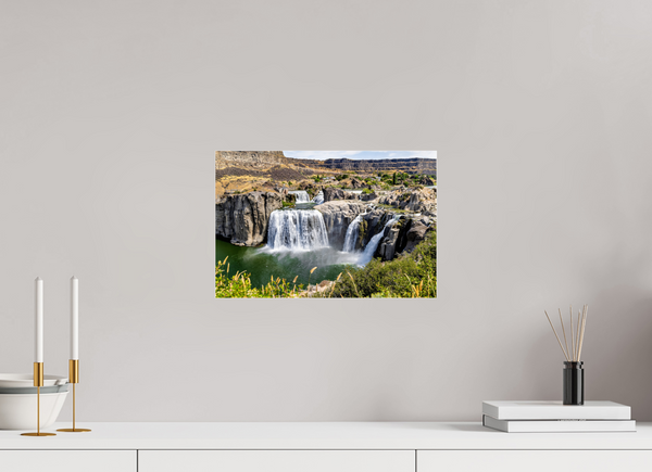 15 x 10″, Photo Print Under Acrylic Glass Shoshone Falls