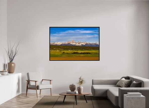 66 x 44″, Floater Frame Teton Range, Idaho side
