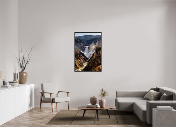 30 x 45″, Floater Frame Lower Yellowstone Falls, Yellowstone National Park