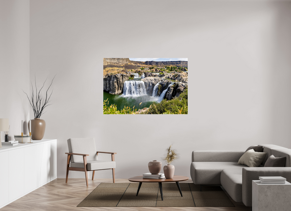 60 x 40″, Photo Print Under Acrylic Glass Shoshone Falls