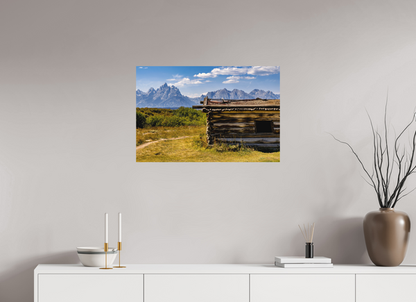30 x 20″, Direct Print on Aluminum Board, Matte Cunningham Cabin - Grand Teton National Park