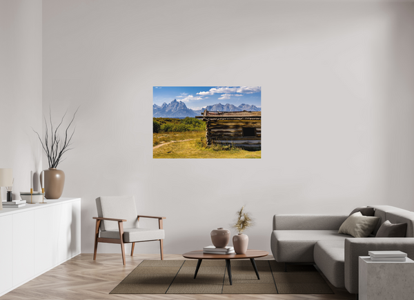 54 x 36″, Direct Print on Aluminum Board, Matte Cunningham Cabin - Grand Teton National Park