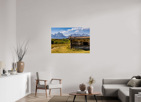 45 x 30″, Photo Print On Fuji Crystal DP II Cunningham Cabin, Grand Teton National Park