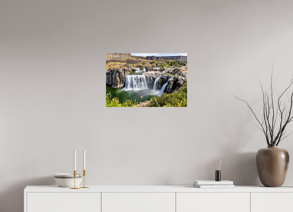24 x 16″, Photo Print Under Acrylic Glass Shoshone Falls