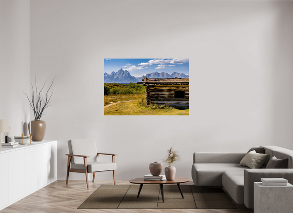 60 x 40″, Photo Print Under Acrylic Glass Cunningham Cabin - Grand Teton National Park