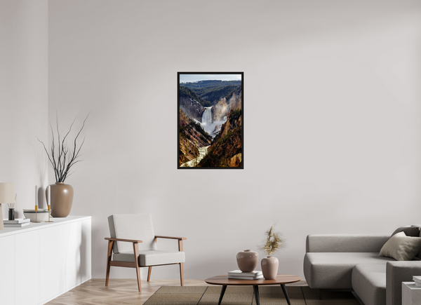 24 x 36″, Floater Frame Lower Yellowstone Falls, Yellowstone National Park