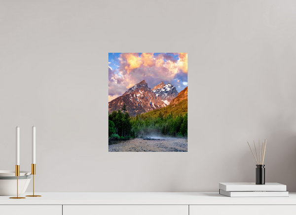 12 x 15″, Photo Print On Fuji Crystal DP II Teton Range from String Lake, Grand Teton National Park