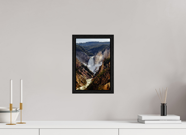 8 x 12″, Floater Frame Lower Yellowstone Falls, Yellowstone National Park