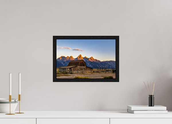 15 x 10″, Floater Frame John Moulton Barn - Teton Range