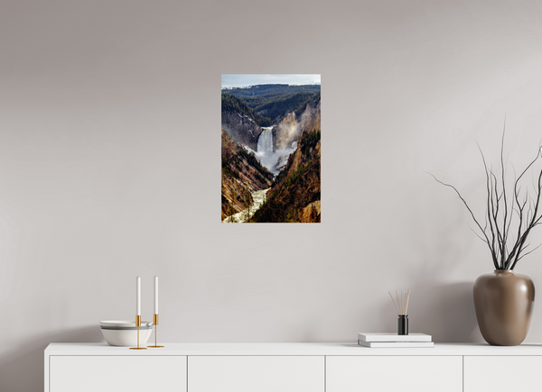16 x 24″, Photo Print On Fuji Crystal DP II Lower Yellowstone Falls, Yellowstone National Park