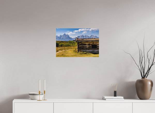 24 x 16″, Direct Print on Aluminum Board, Matte Cunningham Cabin - Grand Teton National Park