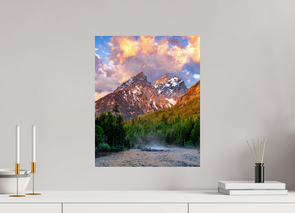 16 x 20″, Photo Print On Fuji Crystal DP II Teton Range from String Lake, Grand Teton National Park