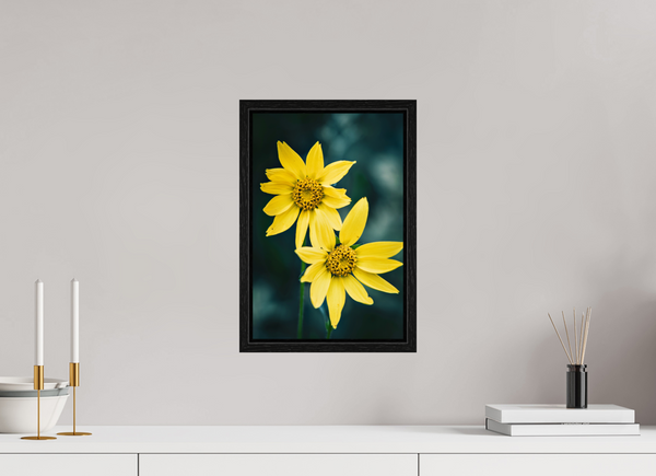 10 x 15″, Floater Frame Yellow Wildflower