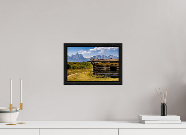 12 x 8″, Floater Frame Cunningham Cabin, Grand Teton National Park