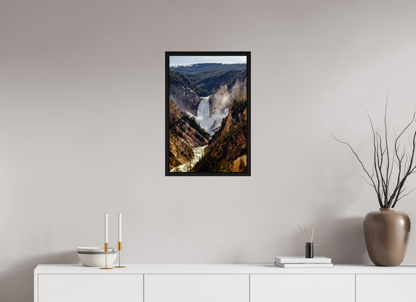 16 x 24″, Floater Frame Lower Yellowstone Falls, Yellowstone National Park