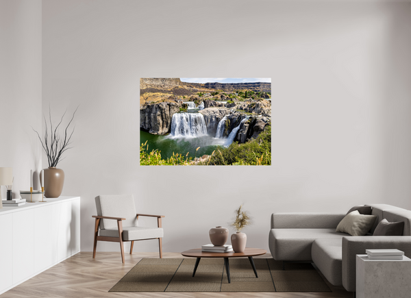 66 x 44″, Photo Print Under Acrylic Glass Shoshone Falls