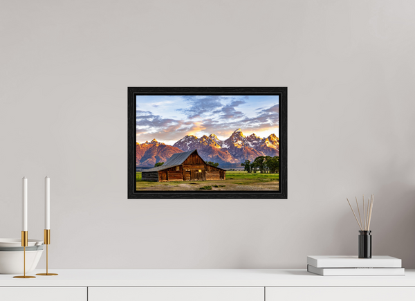 15 x 10″, Floater Frame T. A. Moulton Barn with Teton Range