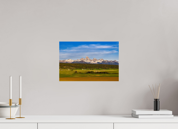 15 x 10″, Photo Print On Fuji Crystal DP II Teton Range, Idaho side