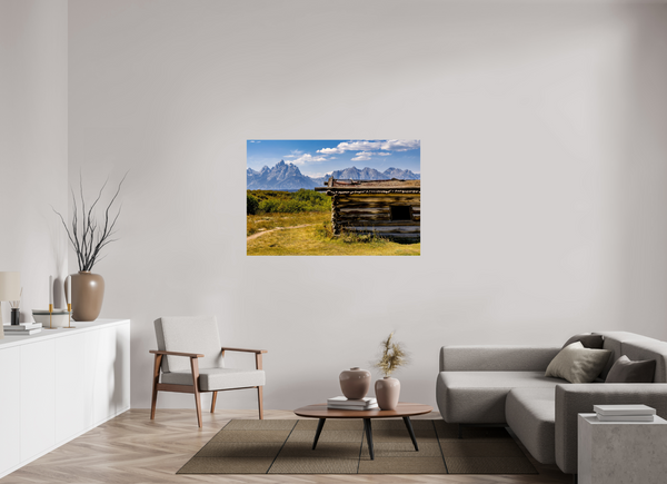 54 x 36″, Photo Print On Fuji Crystal DP II Cunningham Cabin, Grand Teton National Park