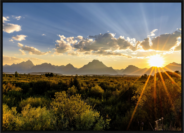 Main image Sunset over the Tetons