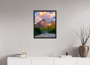 20 x 25″, Floater Frame Teton Range from String Lake, Grand Teton National Park