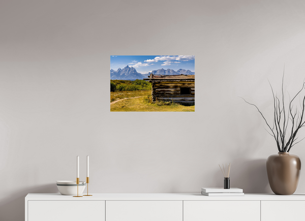 24 x 16″, Photo Print Under Acrylic Glass Cunningham Cabin - Grand Teton National Park